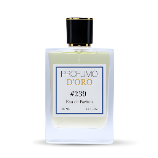 Profumo Doro #239 Eau de Parfum – 100 ml Flakon, mediterraner Duft mit Mandeln, Vanille und warmer Cremigkeit